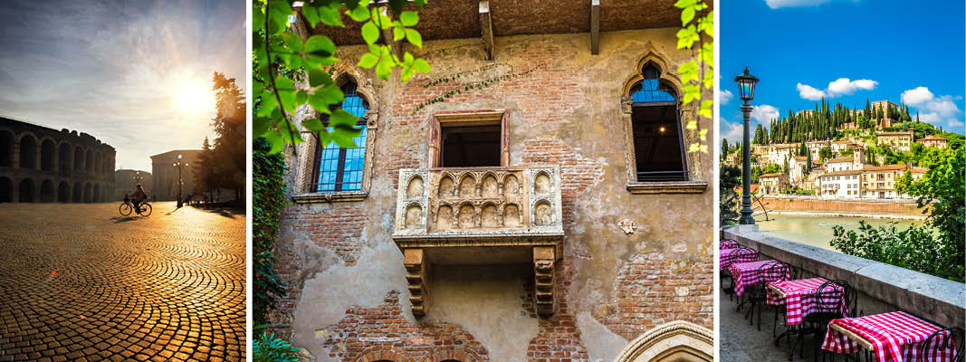 Verona med Julies berømte balkon